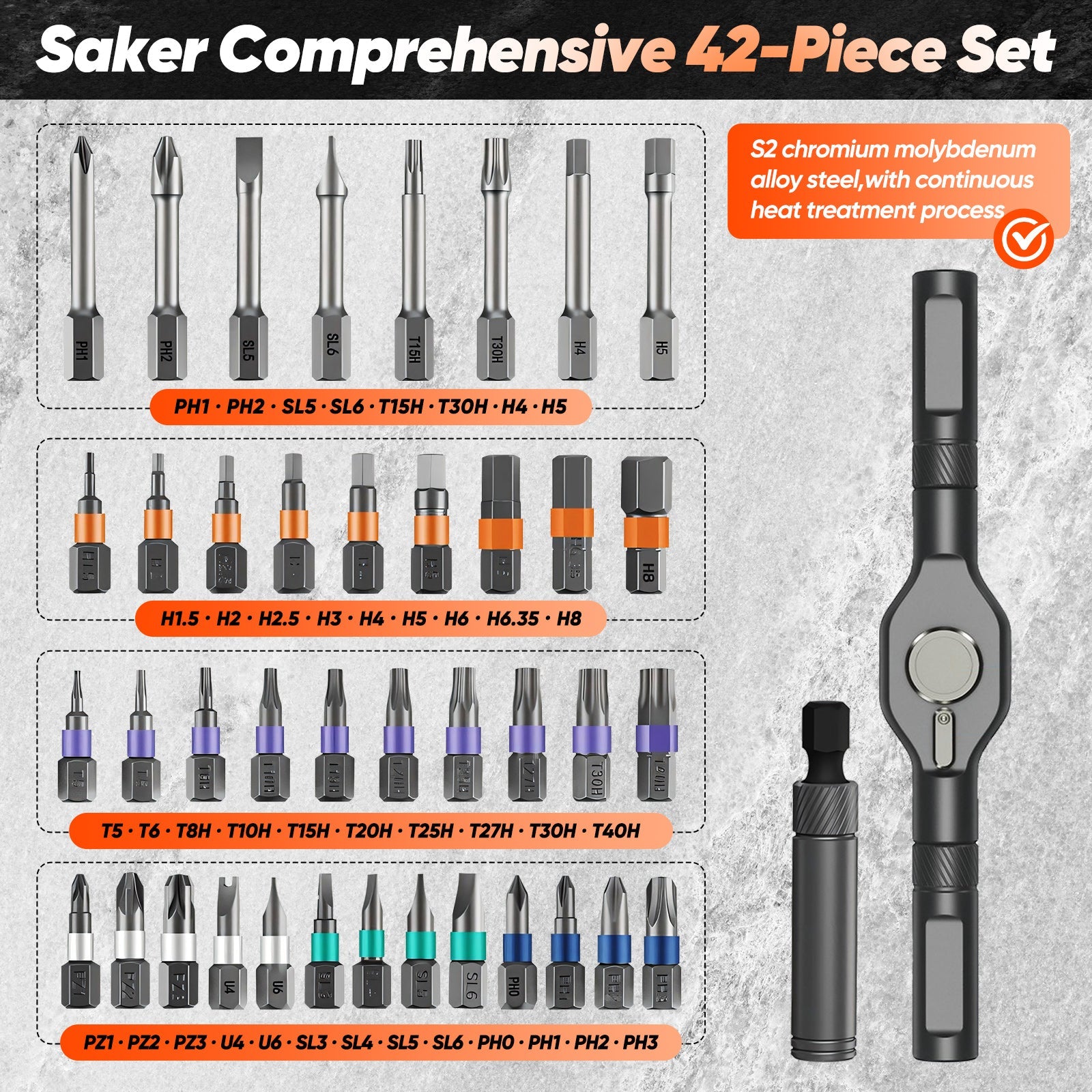 42 in 1 Magnetic Screwdriver Set