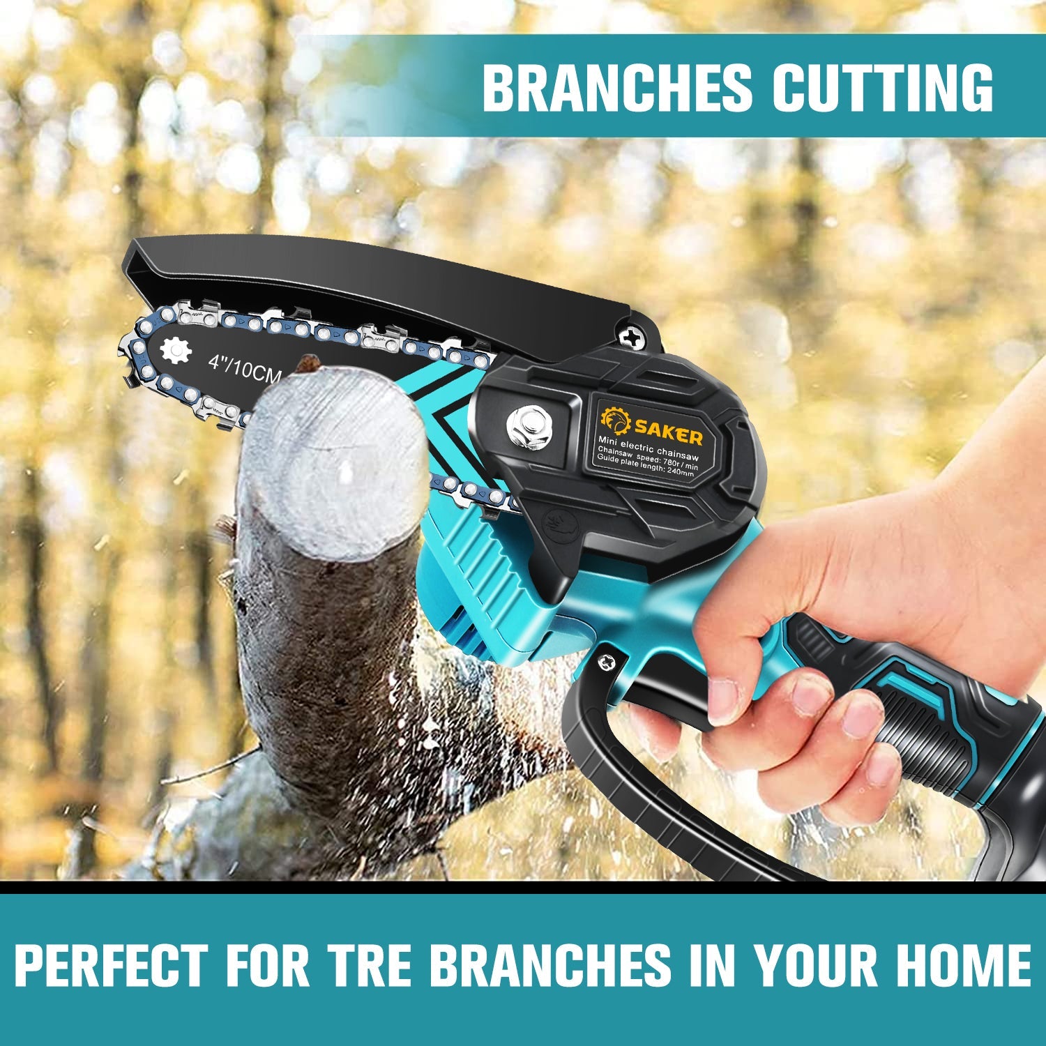 Mini Chainsaw Accessories - 4 Inch Guide Bar