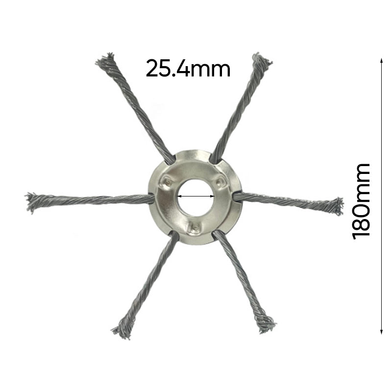 6 inch Steel Wire Brush Cutter Trimmer Head