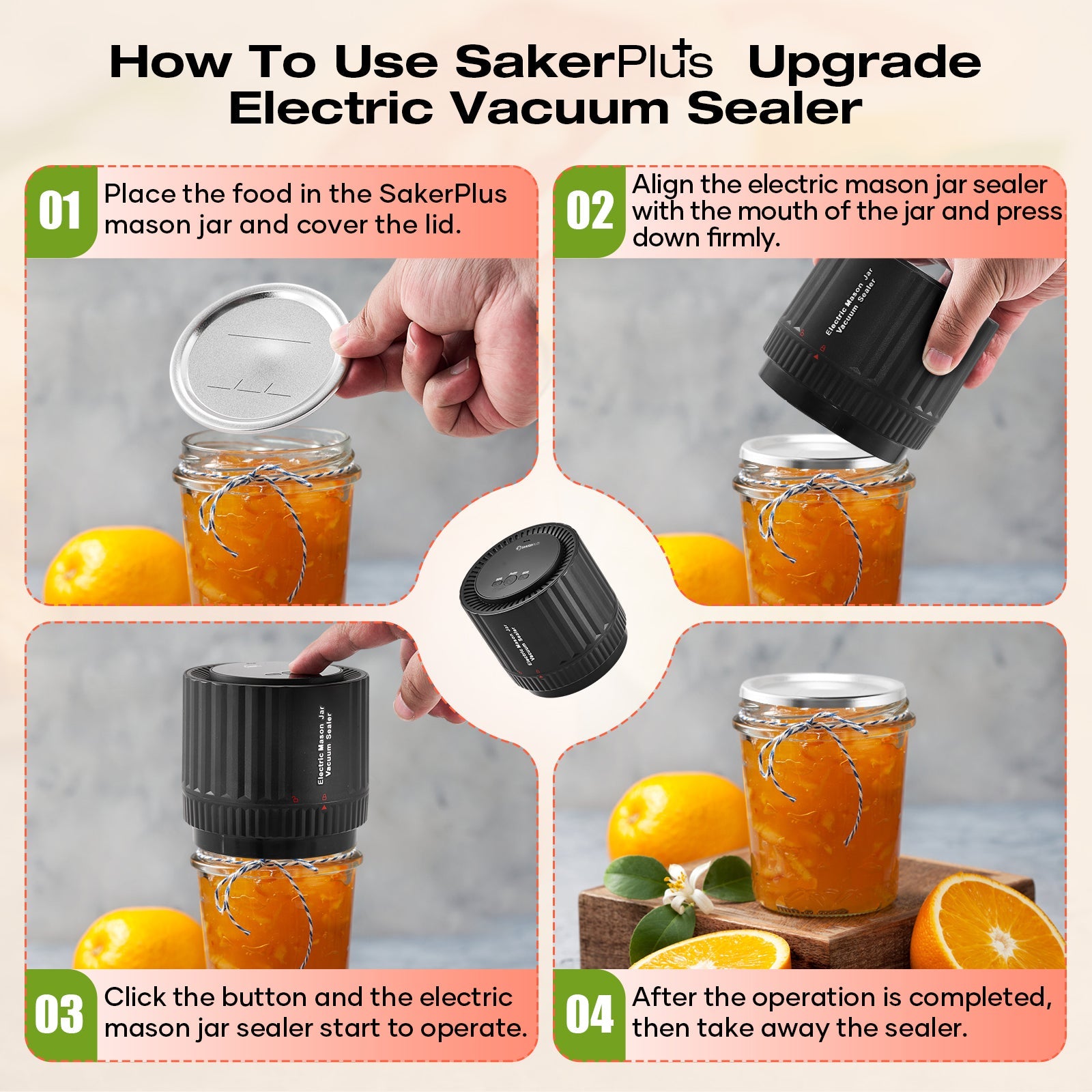 Electric Mason Jar Vacuum Sealer